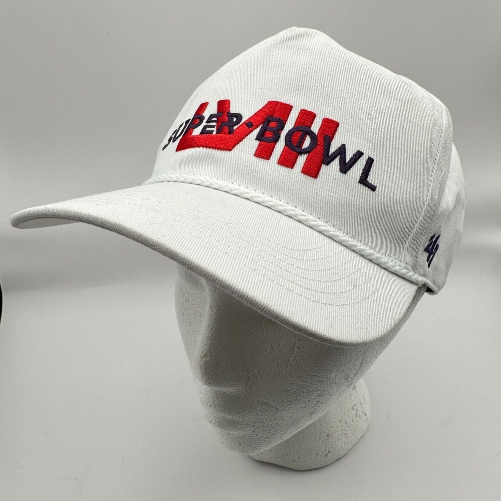 Kansas City Chiefs Super Bowl LVIII 47 Baseball Cap‎ One Size White NFL Football